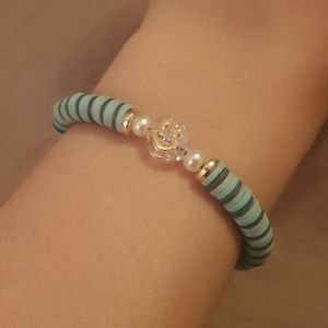 Flat bead bracelet Beachy